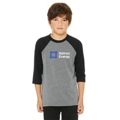 Alternative view of Natron Energy Youth Youth 3/4 Sleeve Baseball Tee
