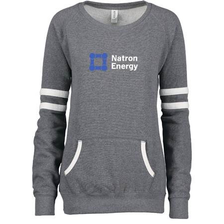 Natron Energy Ladies Varsity Fleece Crew Neck Pullover - Image 6