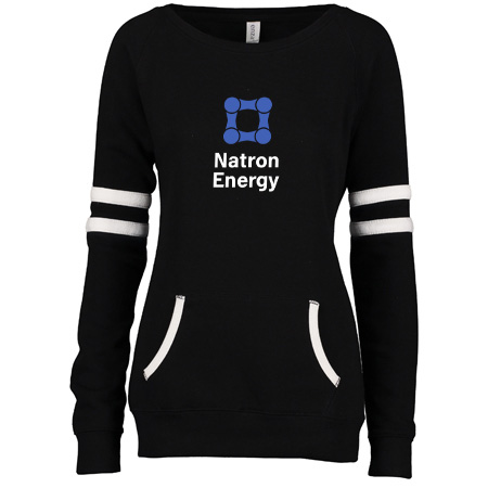 Natron Energy Ladies Varsity Fleece Crew Neck Pullover - Image 5