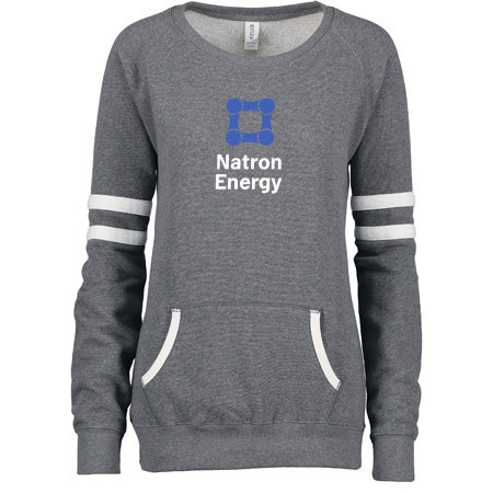 Natron Energy Ladies Varsity Fleece Crew Neck Pullover - Image 3