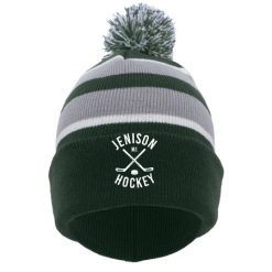 Alternative view of Jenison Hockey KNIT FOLD OVER POM-POM BEANIE