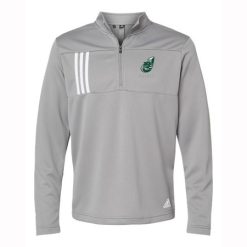 Alternative view of Jenison Hockey Adult Adidas 3-Stripes Double Knit Quarter-Zip Pullover