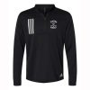 Jenison Hockey Adult Adidas 3-Stripes Double Knit Quarter-Zip Pullover