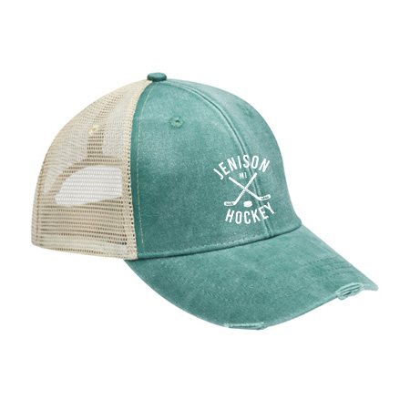 Jenison Hockey Heathered/Distressed Ollie Cap