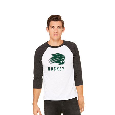 Jenison Hockey Unisex 3/4 Sleeve Baseball Tee - Image 8