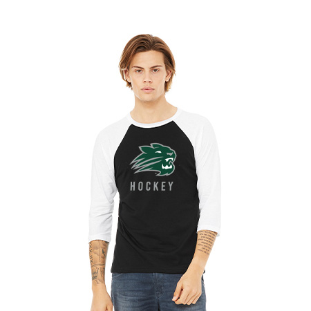 Jenison Hockey Unisex 3/4 Sleeve Baseball Tee - Image 25