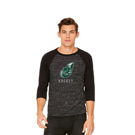 Jenison Hockey Unisex 3/4 Sleeve Baseball Tee - Image 17