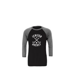 Jenison Hockey Unisex 3/4 Sleeve Baseball Tee