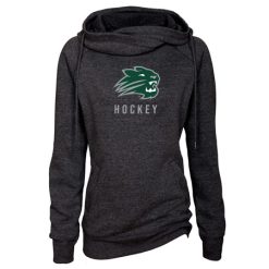 Alternative view of Jenison Hockey Ladies Classic Fleece Funnel Neck Pullover Hood