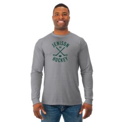 Alternative view of Jenison Hockey Adult DRI-Power Long Sleeve Poly T-Shirt