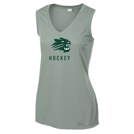 Jenison Hockey Ladies Ladies Sleeveless PosiCharge® Competitor™ V-Neck Tee - Image 4