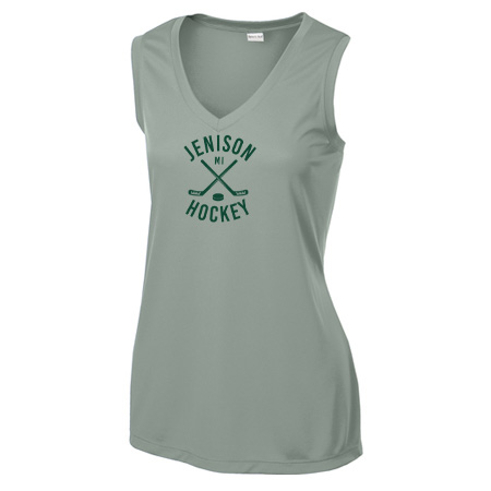 Jenison Hockey Ladies Ladies Sleeveless PosiCharge® Competitor™ V-Neck Tee - Image 10
