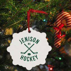 Alternative view of Jenison Hockey Ornaments