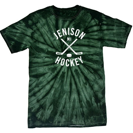 Jenison Hockey Spider Tie Dye T-Shirt - Image 3