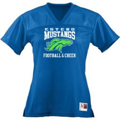 Estero Mustangs Ladies Junior Fit Replica Football Tee