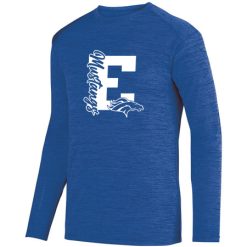 Alternative view of Estero Mustangs Adult SHADOW TONAL HEATHER LONG SLEEVE TEE