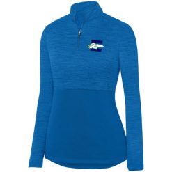 Alternative view of Estero Mustangs Ladies Shadow Tonal Heather ¼ Zip Pullover