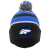 Estero Mustangs KNIT FOLD OVER POM-POM BEANIE