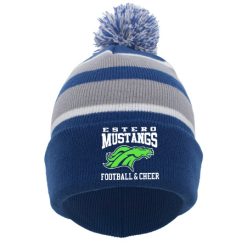 Alternative view of Estero Mustangs KNIT FOLD OVER POM-POM BEANIE