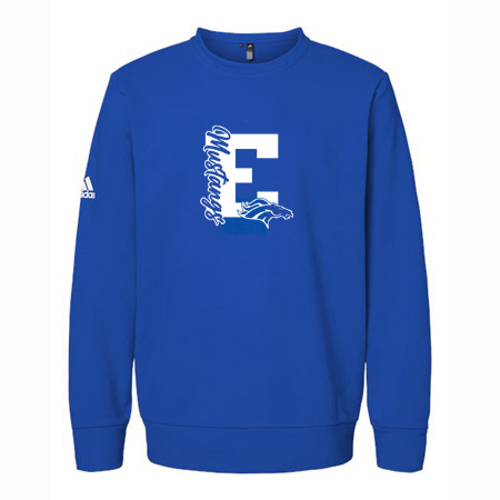 Estero Mustangs Adidas Fleece Crewneck Sweatshirt - Image 4