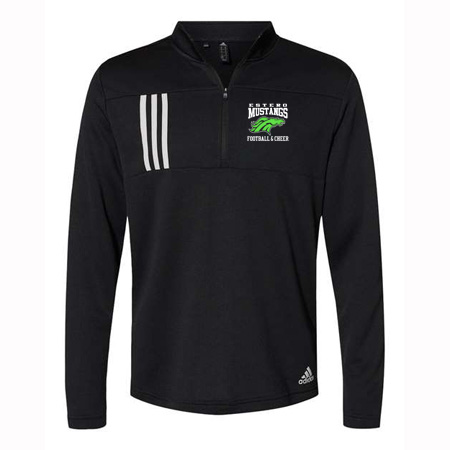 Estero Mustangs Adult Adidas 3-Stripes Double Knit Quarter-Zip Pullover - Image 5