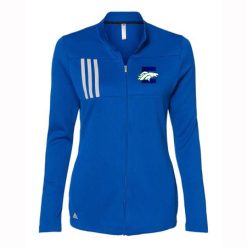 Alternative view of Estero Mustangs Ladies Adidas 3-Stripes Double Knit Full Zip Pullover
