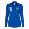 Estero Mustangs Ladies Adidas 3-Stripes Double Knit Full Zip Pullover