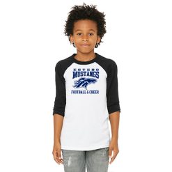 Alternative view of Estero Mustangs Youth Youth 3/4 Sleeve Baseball Tee