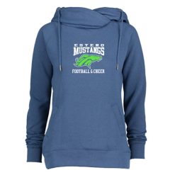Alternative view of Estero Mustangs Ladies Classic Fleece Funnel Neck Pullover Hood