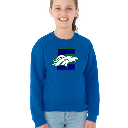 Estero Mustangs Youth Youth Crew Sweatshirt - Image 4