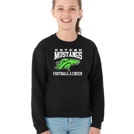 Estero Mustangs Youth Youth Crew Sweatshirt - Image 8