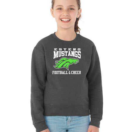 Estero Mustangs Youth Youth Crew Sweatshirt - Image 9