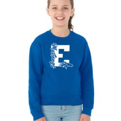 Alternative view of Estero Mustangs Youth Youth Crew Sweatshirt