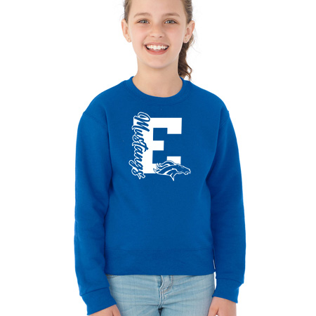 Estero Mustangs Youth Youth Crew Sweatshirt - Image 2