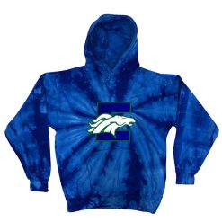Estero Mustangs Adult Tie Dye Fleece Pullover