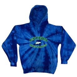 Alternative view of Estero Mustangs Adult Tie Dye Fleece Pullover