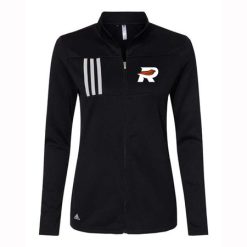 Rockford Riptide Ladies Adidas 3-Stripes Double Knit Full Zip Pullover