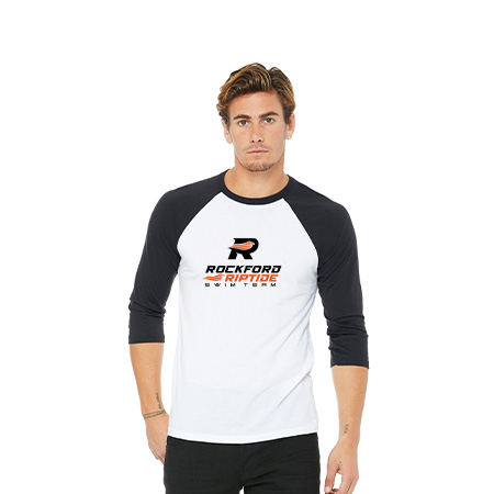 Rockford Riptide Unisex 3/4 Sleeve Baseball Tee - Image 20