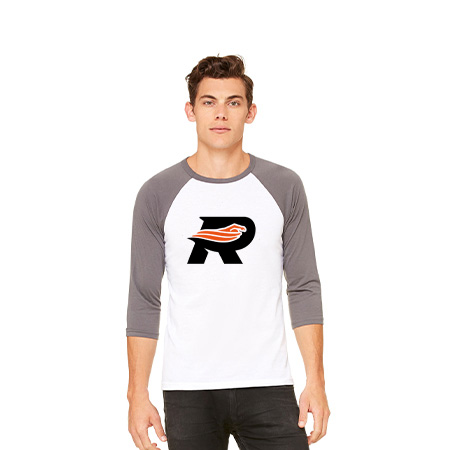 Rockford Riptide Unisex 3/4 Sleeve Baseball Tee - Image 23