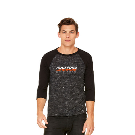 Rockford Riptide Unisex 3/4 Sleeve Baseball Tee - Image 4
