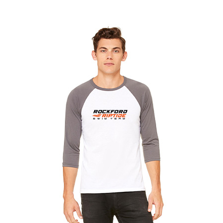Rockford Riptide Unisex 3/4 Sleeve Baseball Tee - Image 5