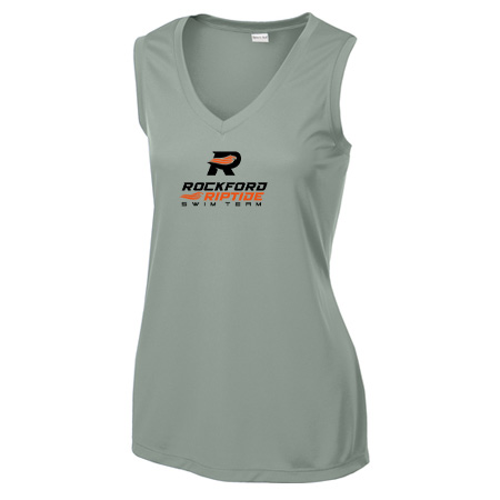 Rockford Riptide Ladies Ladies Sleeveless PosiCharge® Competitor™ V-Neck Tee - Image 2