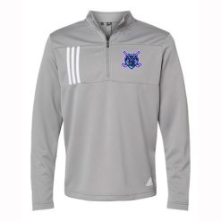 Alternative view of Ronin Hockey Adult Adidas 3-Stripes Double Knit Quarter-Zip Pullover