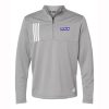 Ronin Hockey Adult Adidas 3-Stripes Double Knit Quarter-Zip Pullover
