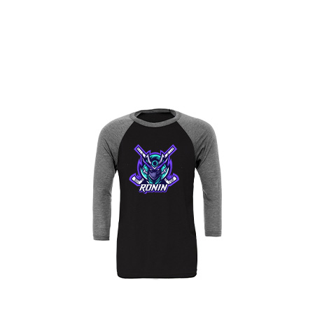 Ronin Hockey Unisex 3/4 Sleeve Baseball Tee - Image 29