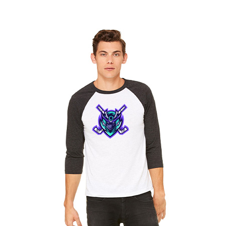Ronin Hockey Unisex 3/4 Sleeve Baseball Tee - Image 22
