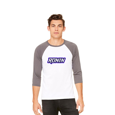Ronin Hockey Unisex 3/4 Sleeve Baseball Tee