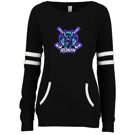 Ronin Hockey Ladies Varsity Fleece Crew Neck Pullover - Image 3