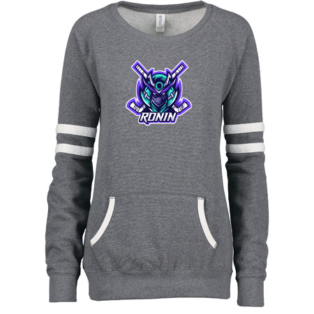 Ronin Hockey Ladies Varsity Fleece Crew Neck Pullover - Image 8