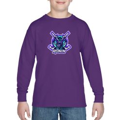 Alternative view of Ronin Hockey Youth Heavy Cotton™ Youth Long Sleeve T-Shirt